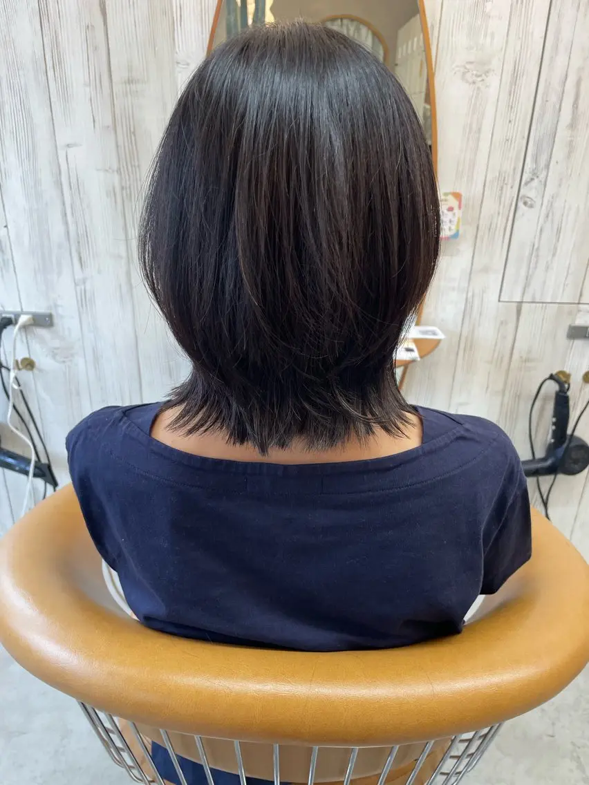 ミディアム オリーブベージュ/ボ ブ縮毛矯正たまき🧡のヘアスタイル