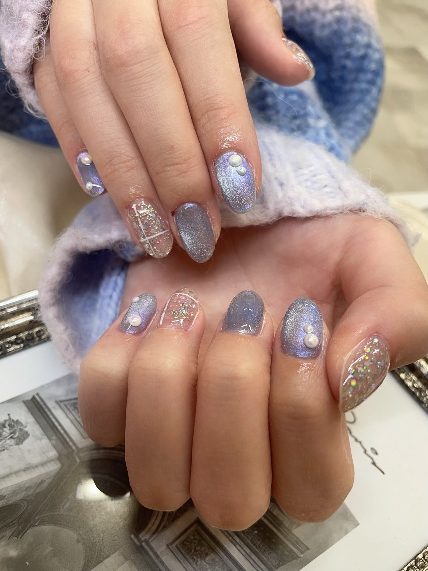ネイル キラキラ🌸🌸🌸 nail ⭐️✨のネイルデザイン
