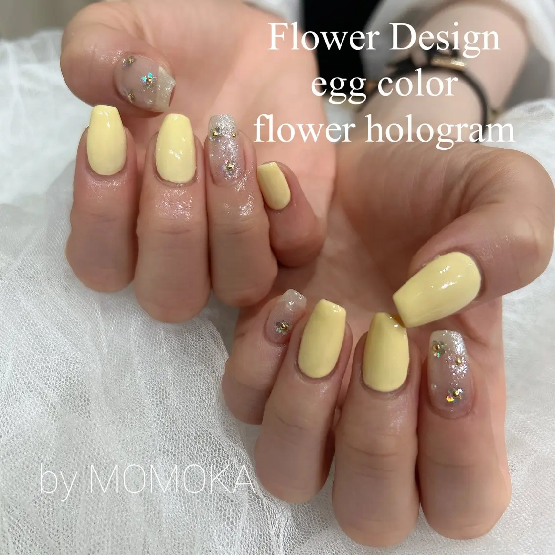ネイル フラワーネイル Momo nailsalonのネイルデザイン