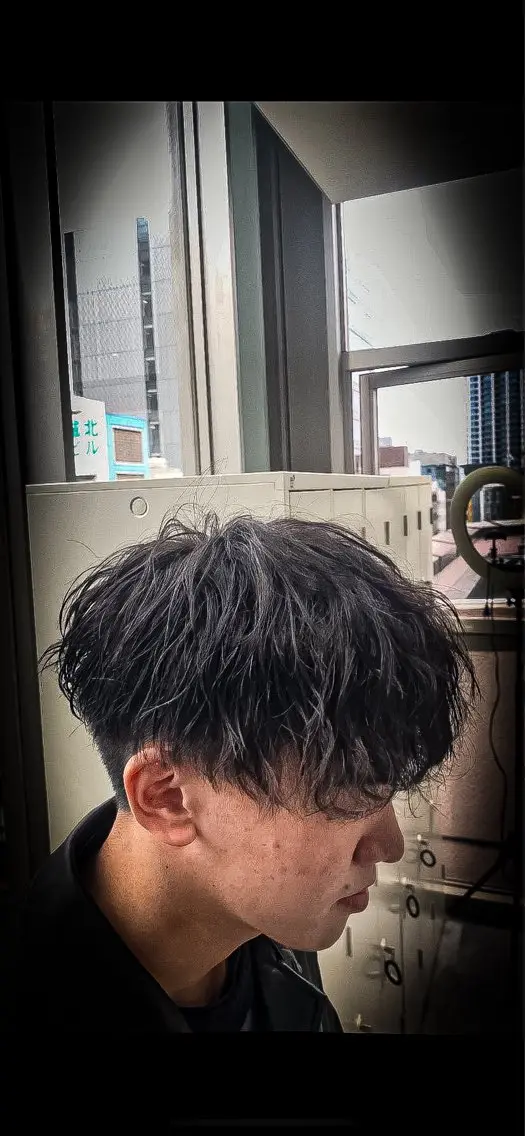 ショート パーマ メンズ ✨美髪矯正×髪質改善 🍎カイト🍎渋谷のヘアスタイル