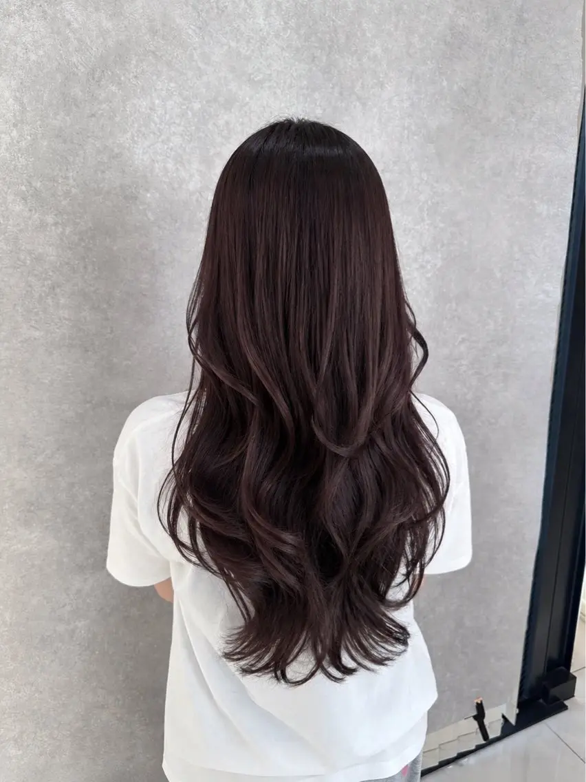 ロング カラー カット ヘアカラー トリートメント 【𝐀𝐬𝐡大森】 石崎竜祐のヘアスタイル