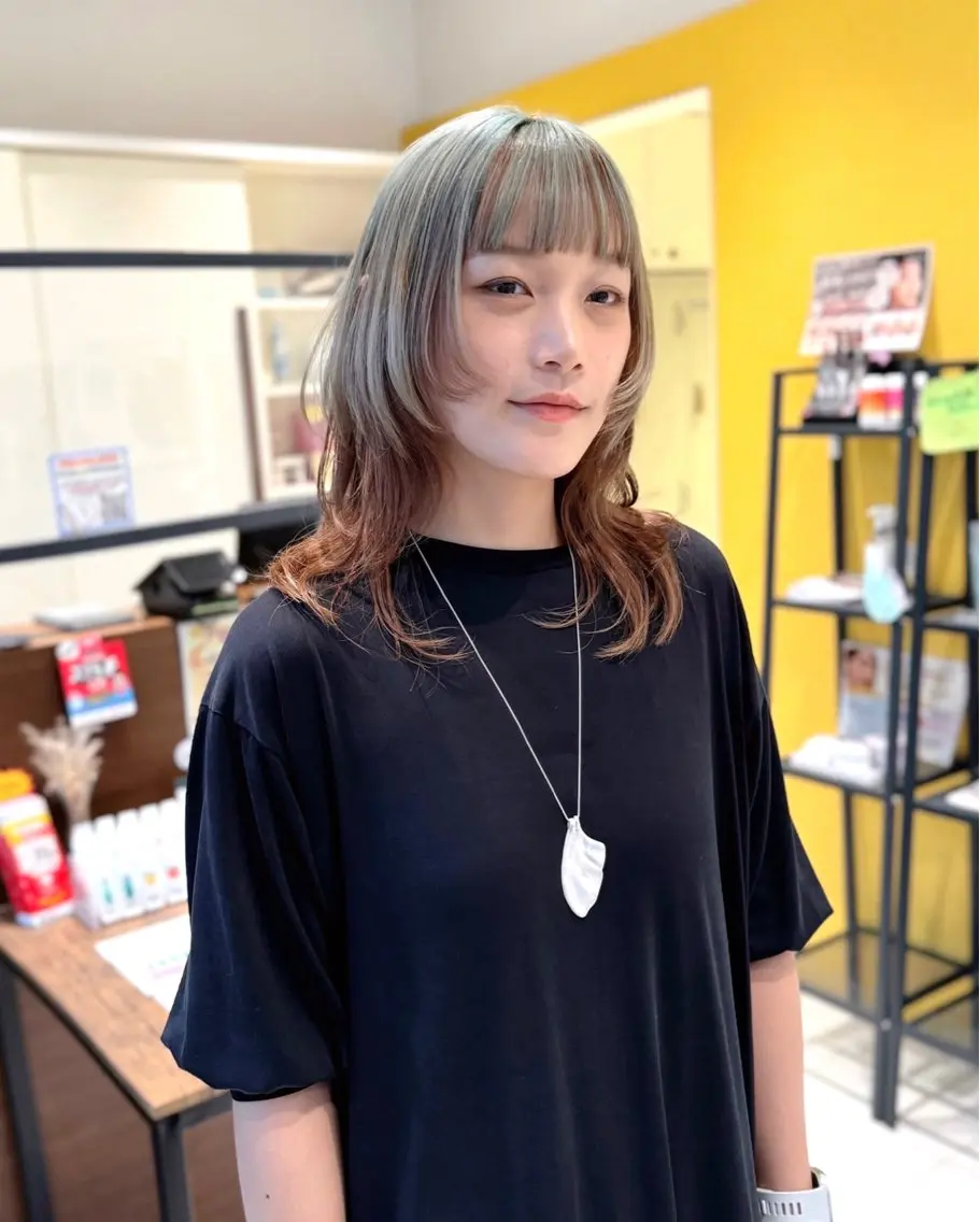 セミロング レイヤーカット ウルフカット ウルフレイヤー BAssA 江古田店のヘアスタイル