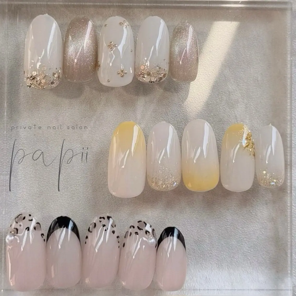 ネイル マグネットネイル ワンカラーネイル シンプルネイル ハンドネイル papii☆ kurodaのネイルデザイン
