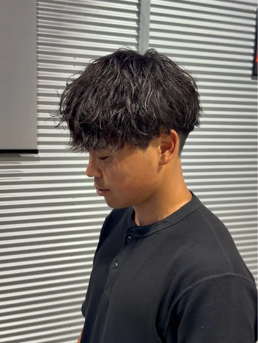 ショート パーマ メンズ メンズパーマ カット パーマ トリートメント メンズの悩み解決専門 柏パーマ職人/曽我尾のヘアスタイル