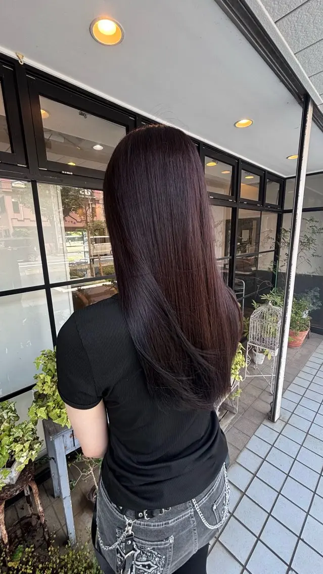 ロング カラー 角田 癒音のヘアスタイル