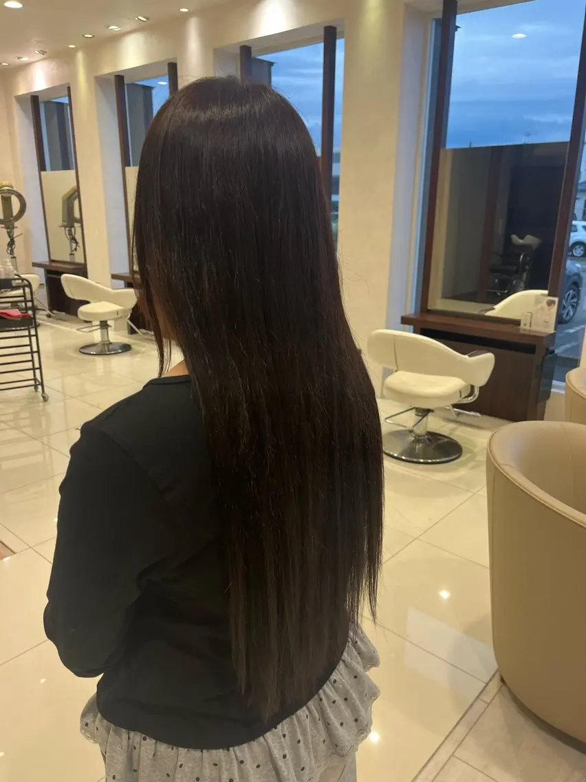 ロング カラー エクステ おおいまほ トリートメントのヘアスタイル