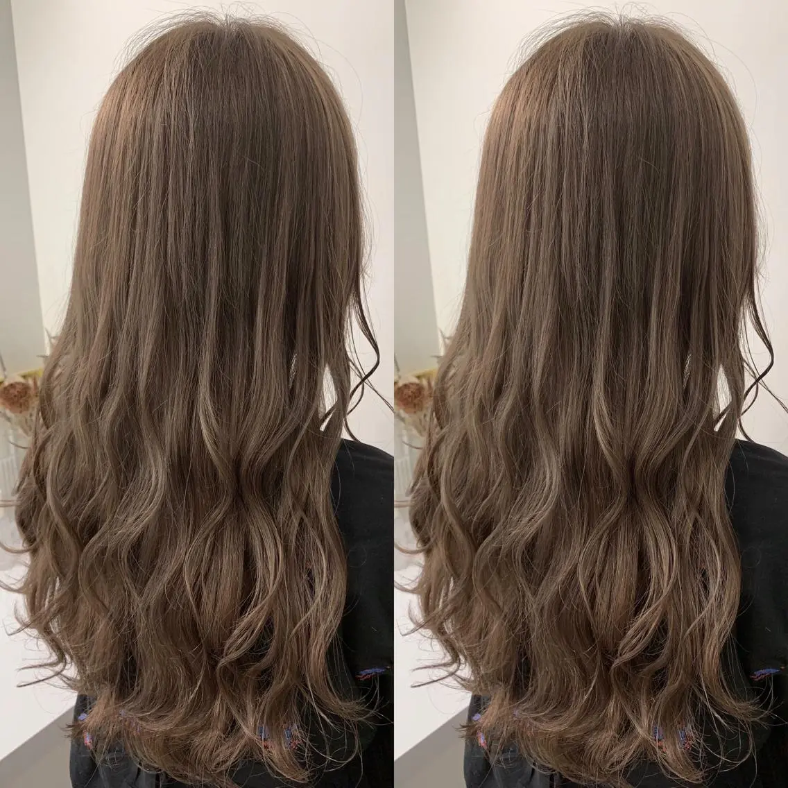 ロング カラー ヘアカラー トリートメント 髪質改善will hairdesignのヘアスタイル