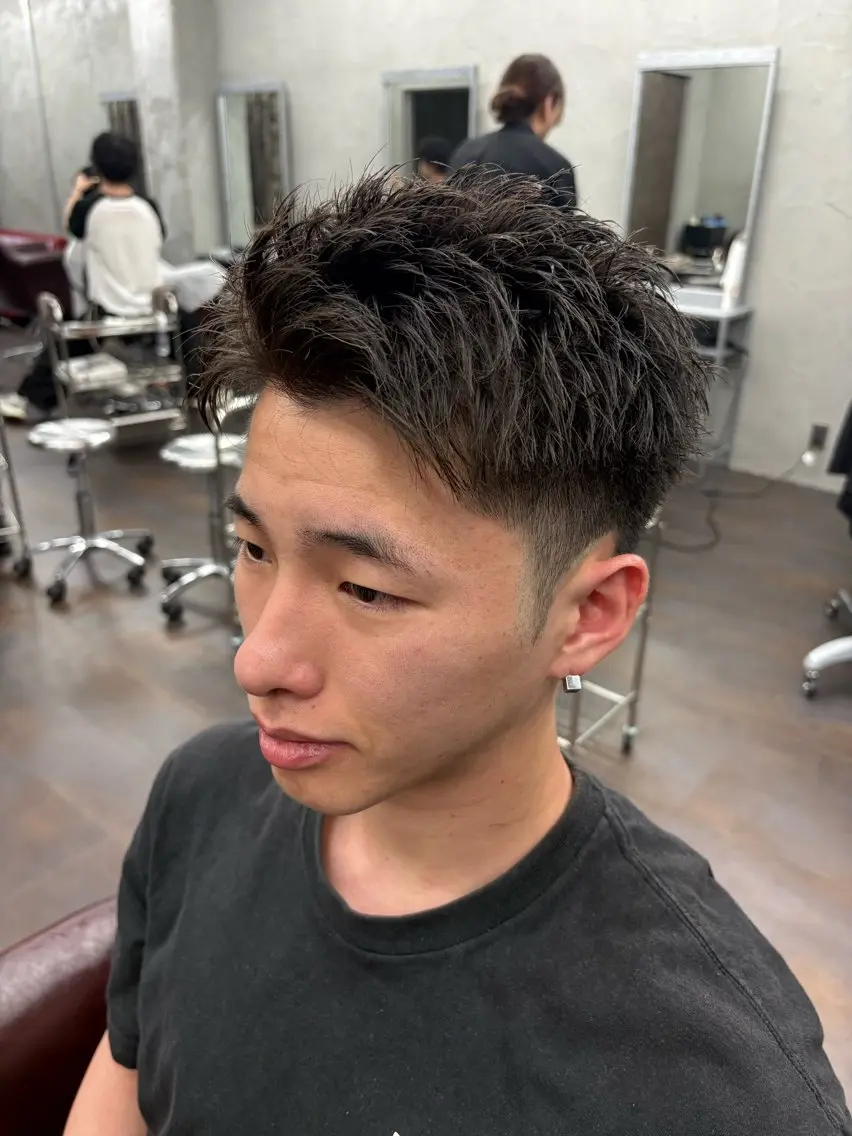 ショート メンズ 西田 龍我のヘアスタイル