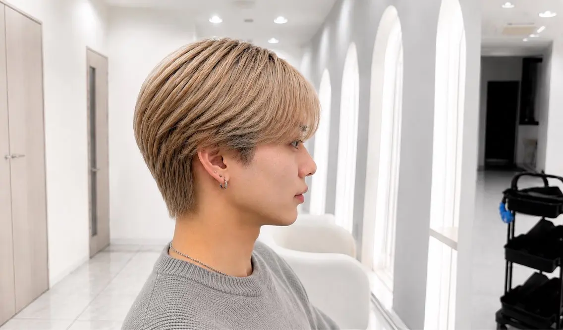 メンズ メンズ韓国風 マッシュ FORCE 青木明日翔のヘアスタイル