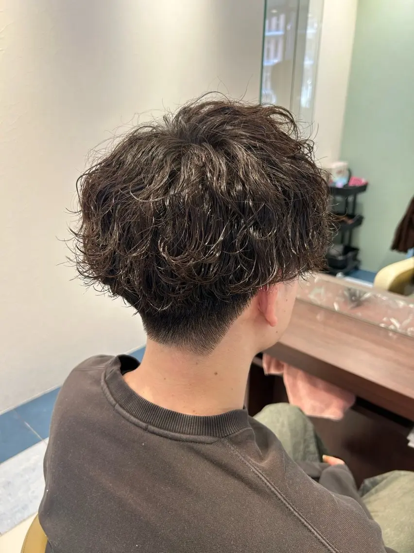 【メンズパーマ🌊】カット+波巻きパーマ+トリートメントの写真
