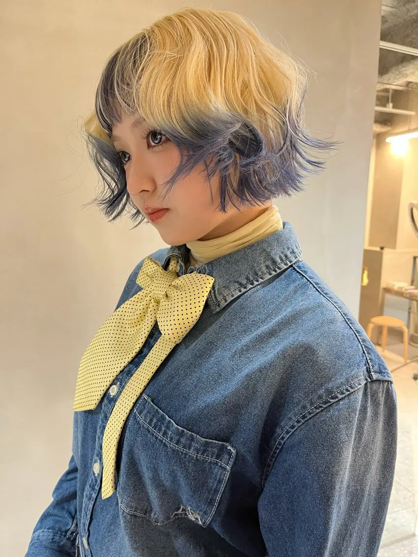 ショート ヘアカラー fev Rionのヘアスタイル