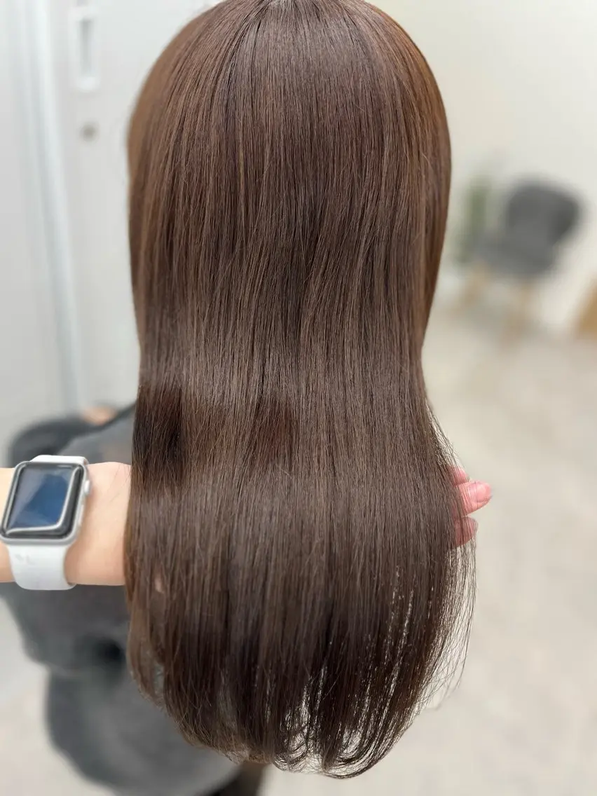 ロング カラー ブラウンカラー ラベンダーカラー カット ヘアカラー トリートメント 🫧ぷる艶カラー🫧 Yuubi🦩のヘアスタイル