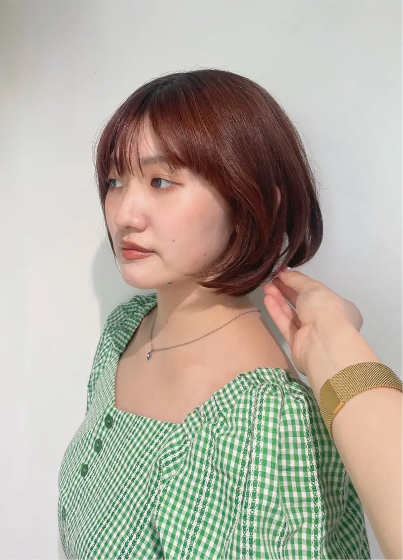 ショート レイヤーカット💗 髙橋茉南のヘアスタイル