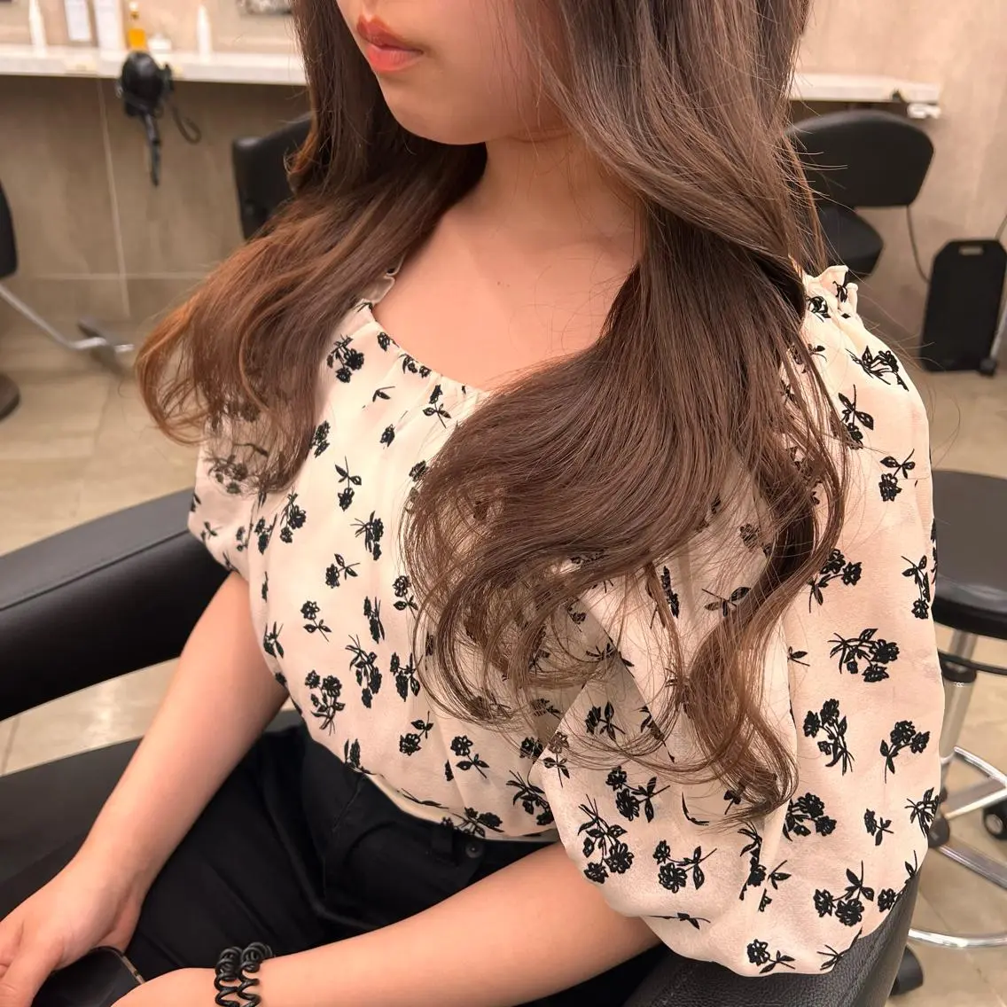 セミロング 💖札幌カラー 指名No.1💖玲奈のヘアスタイル