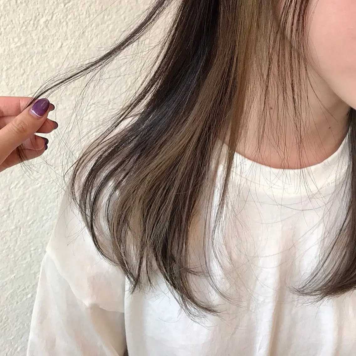 さりげないお洒落。似合わせカット+透明感カラー(デザイン対応)+TRの写真