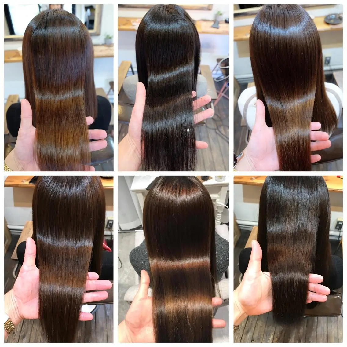 セミロング 髪質改善 縮毛矯正 トリートメント 桑名 淳のヘアスタイル