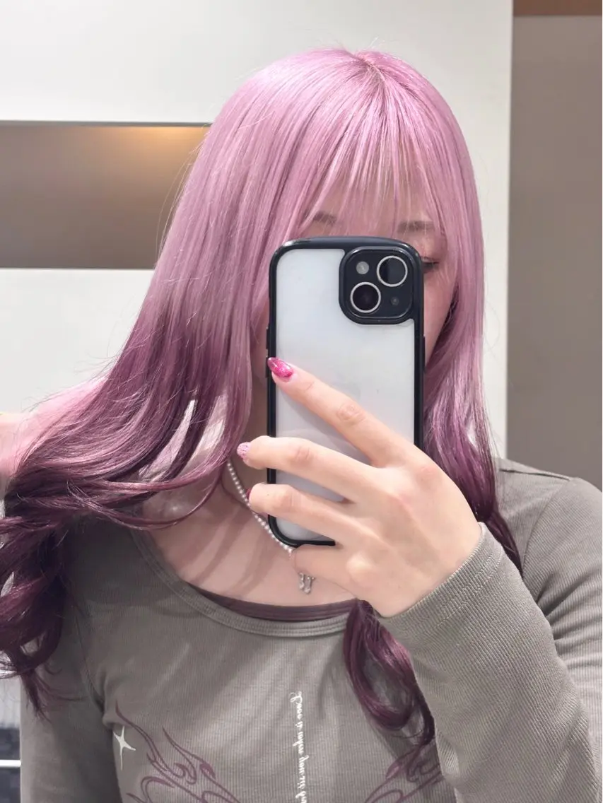ロング カラー ヘアカラー トリートメント ヘッドスパ 【ハイトーン特化】 🦋森山陽向/大宮のヘアスタイル