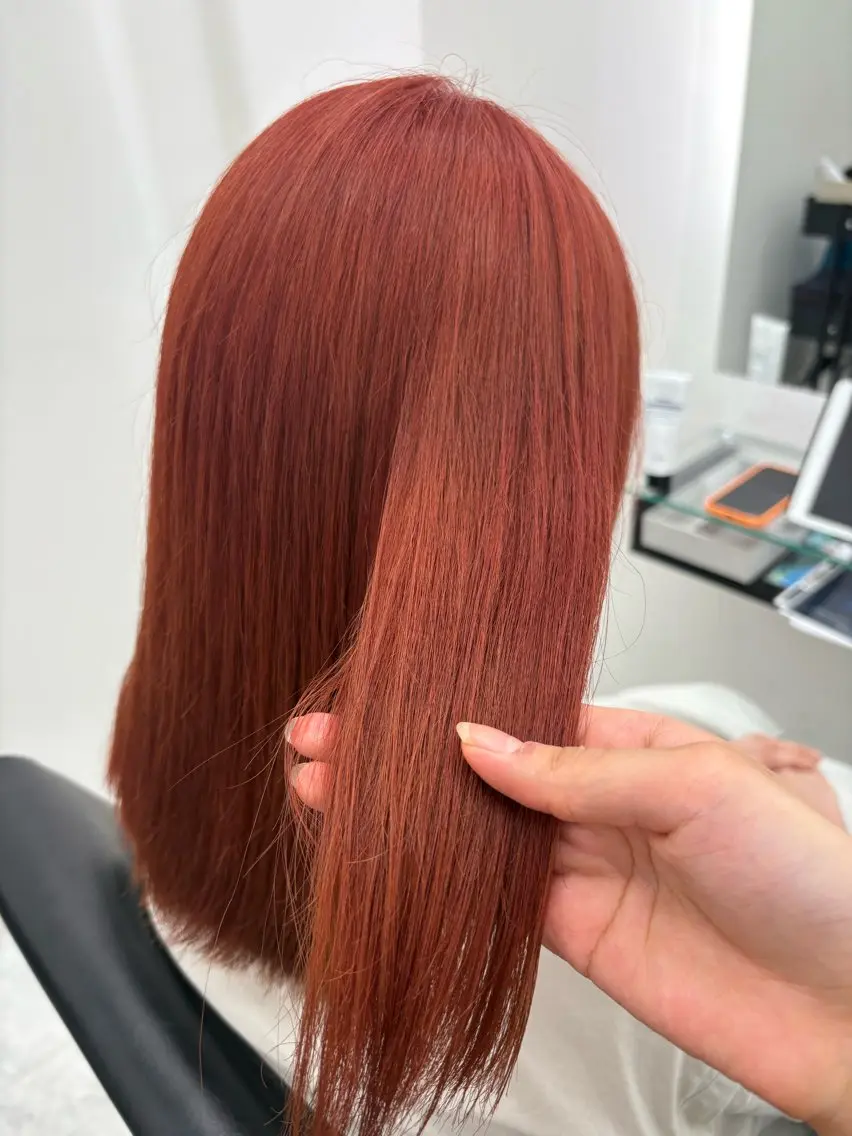 セミロング カット ヘアカラー トリートメント 髪質改善サロン🫧 セキチサトのヘアスタイル
