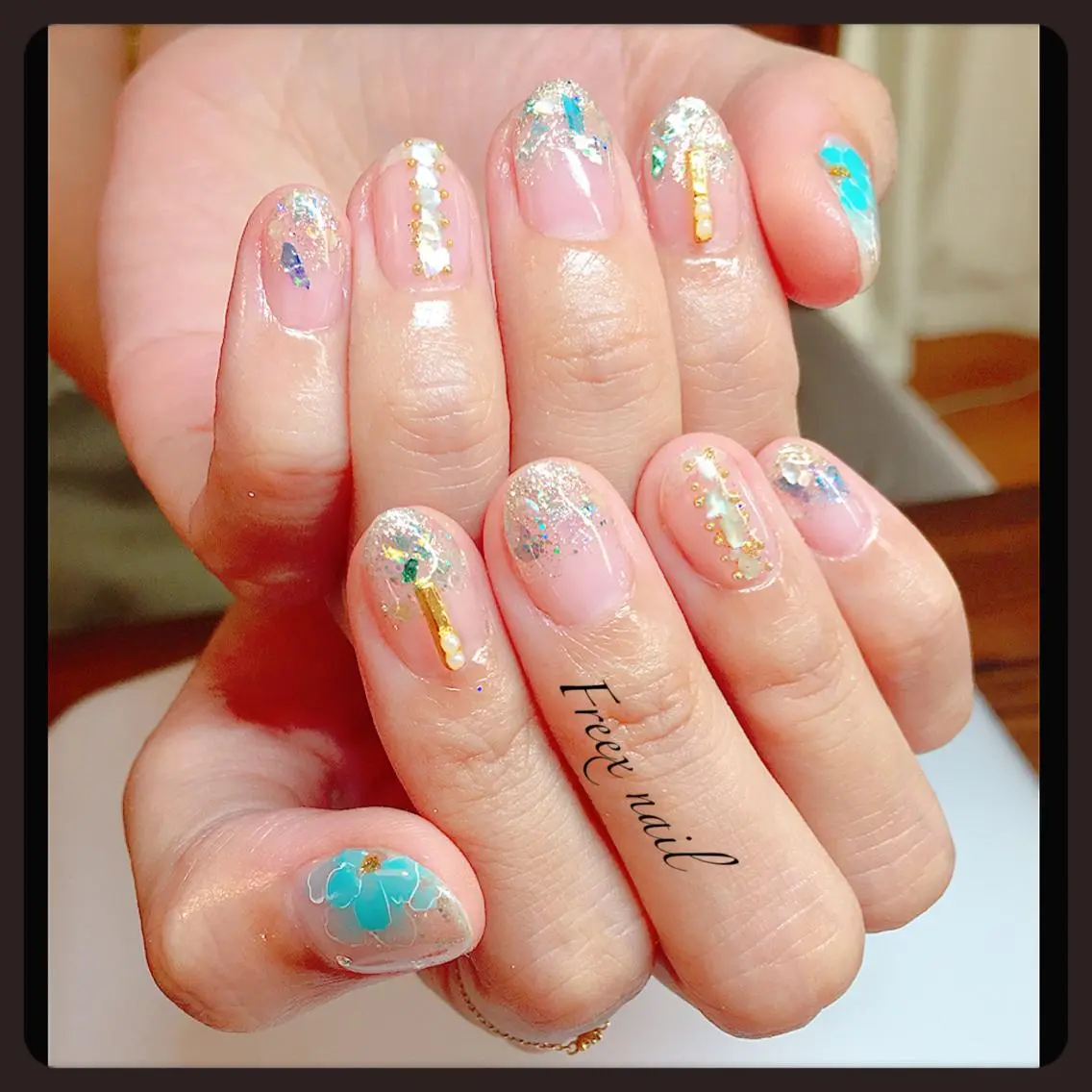 ネイル クリアネイル freex nail /ニュアンス/個性派のネイルデザイン