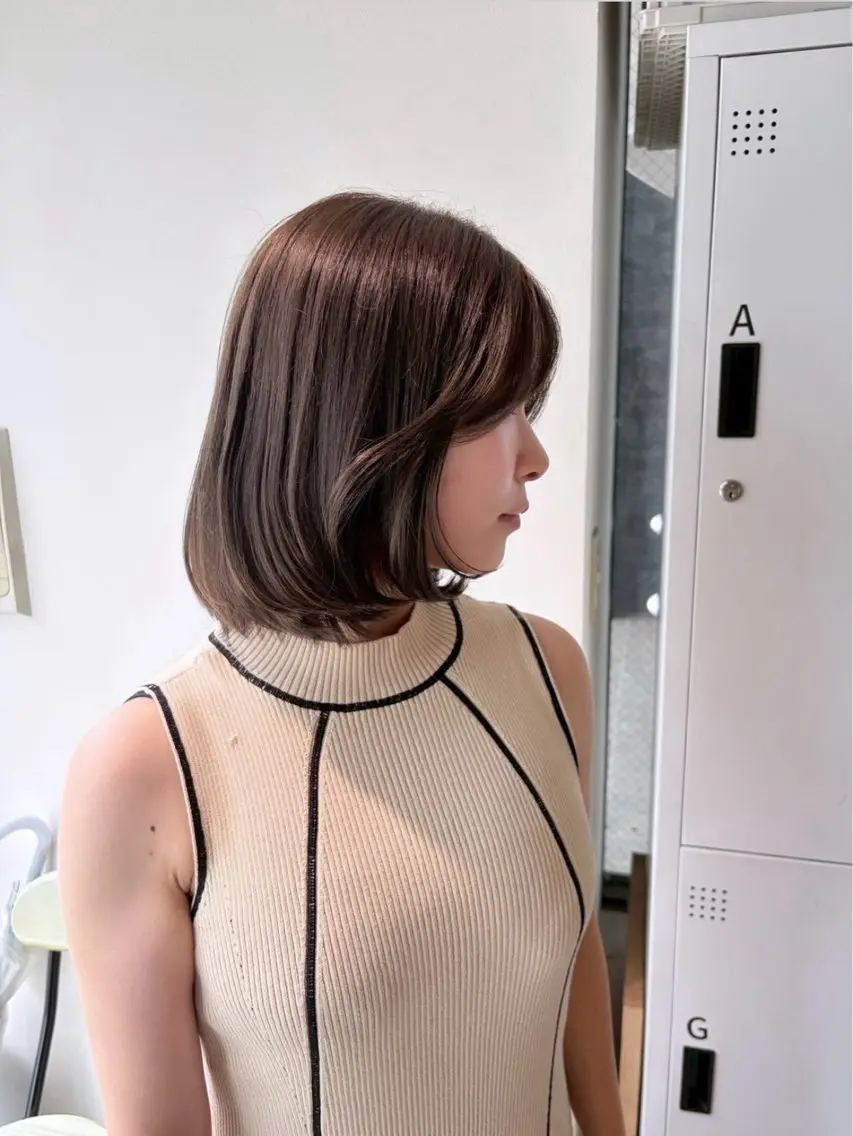 ミディアム ヘアカラー 💞CHAINON mana💞のヘアスタイル