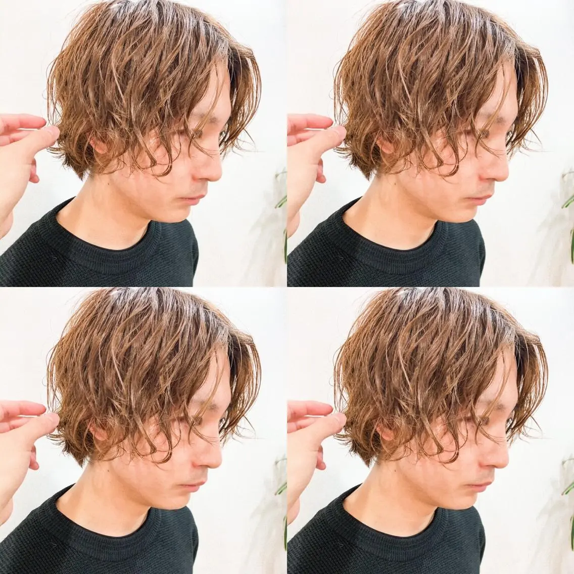 ショート カラー パーマ ヘアアレンジ メンズ メンズパーマ 黒髪 カット ヘアカラー パーマ トリートメント メンズスタイル ly本厚木のヘアスタイル