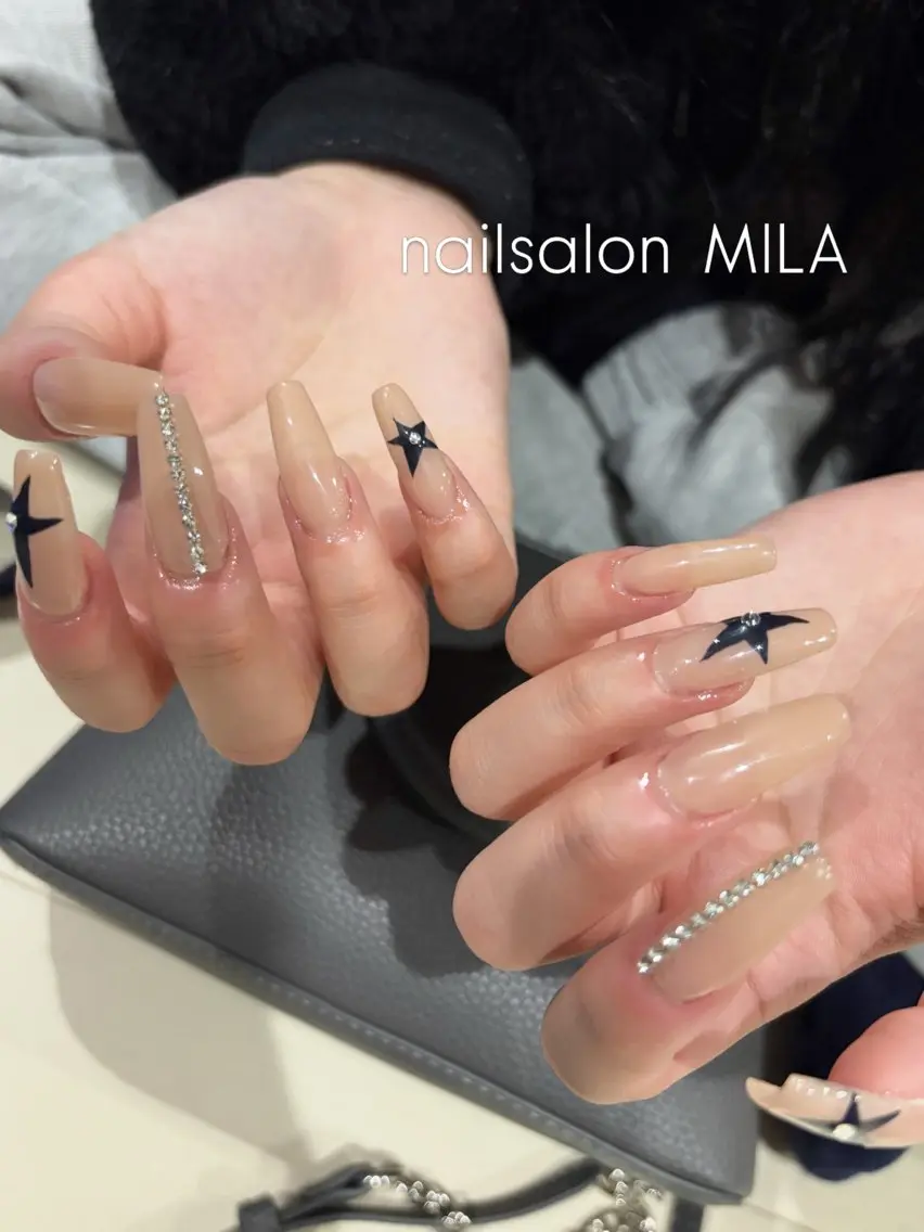ネイル 長さ出し ネイルチップ ハンドネイル nailsalon MILAのネイルデザイン