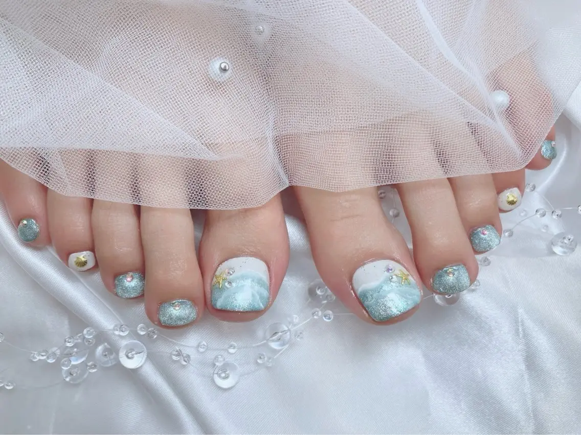 ネイル フットネイル ♡ KURIN♡のネイルデザイン