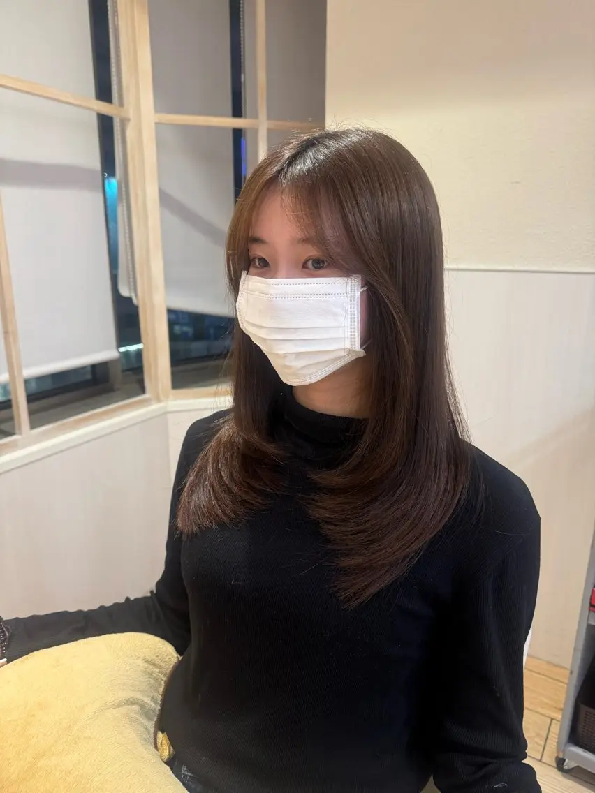 ロング カラー カット⌇艶カラー 🫧⌇Nanahoのヘアスタイル