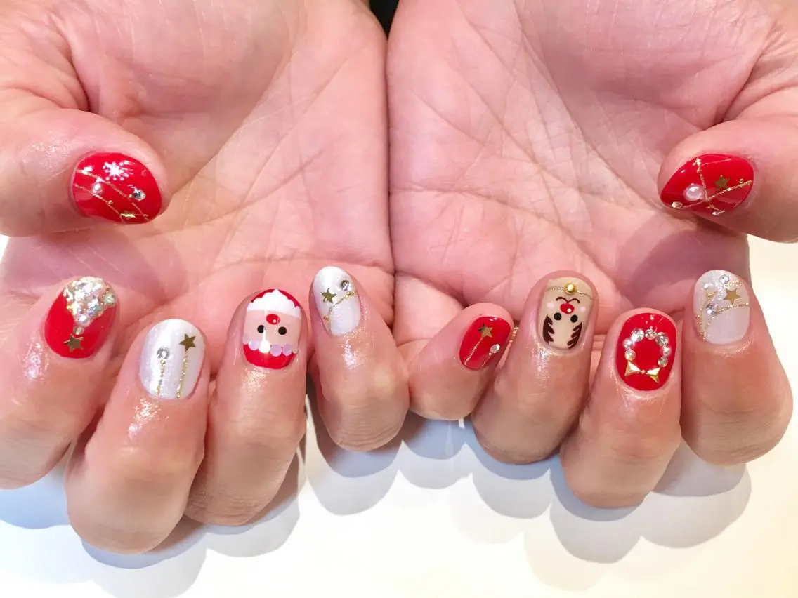 ネイル 冬ネイル クリスマス Josee 井村のネイルデザイン