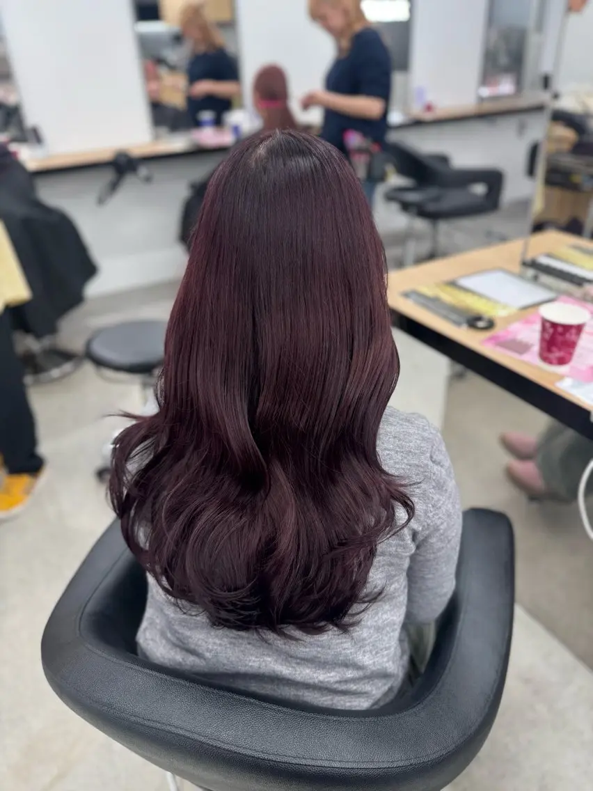 ロング カラー ヘアアレンジ 🤍淡色ピンク&ラベ ンダーYUKI🤍のヘアスタイル