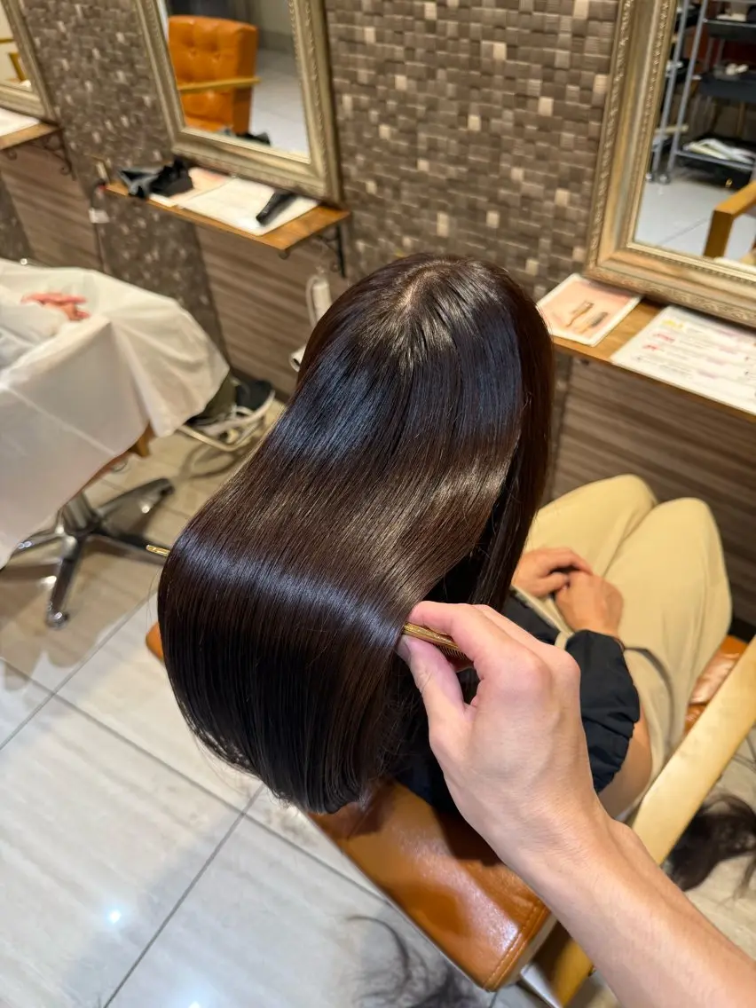 セミロング カラー カット ヘアカラー トリートメント 🫧髪質改善/相模 大野/新井公輔🫧のヘアスタイル