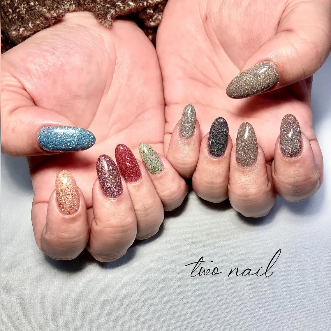 ネイル アートネイル フットネイル ハート ニュアンスネイル ホワイト two nailのネイルデザイン