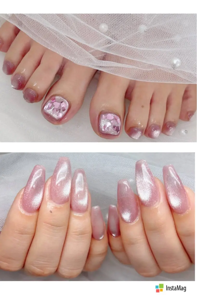 ハンド&フットセット💅🏻👣オフ込みマグワンカラー¥12000の写真