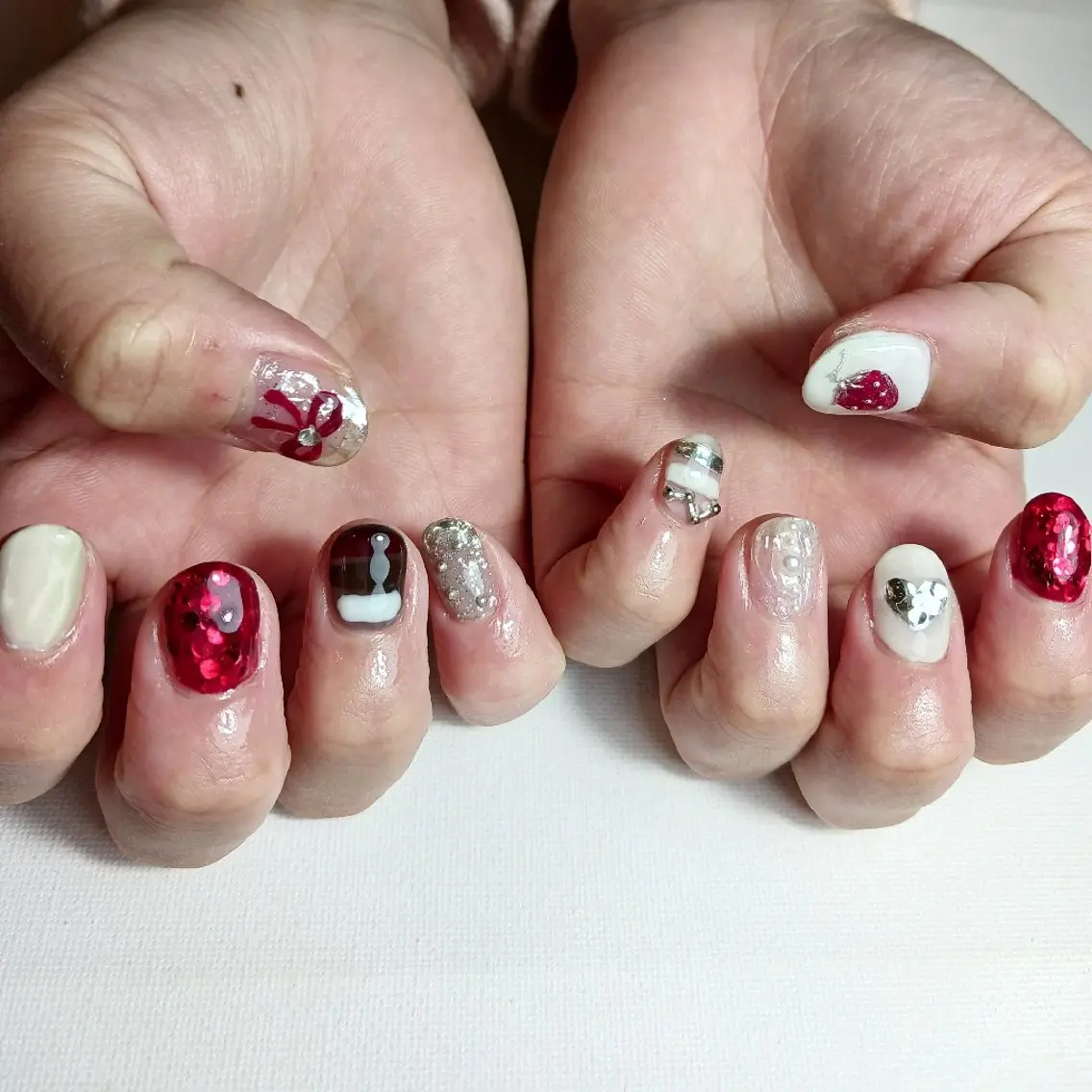 ネイル ジェルネイル 持ち込み ショートネイル 春ネイル ハンドネイル owlnail /持込みデザイン専門のネイルデザイン