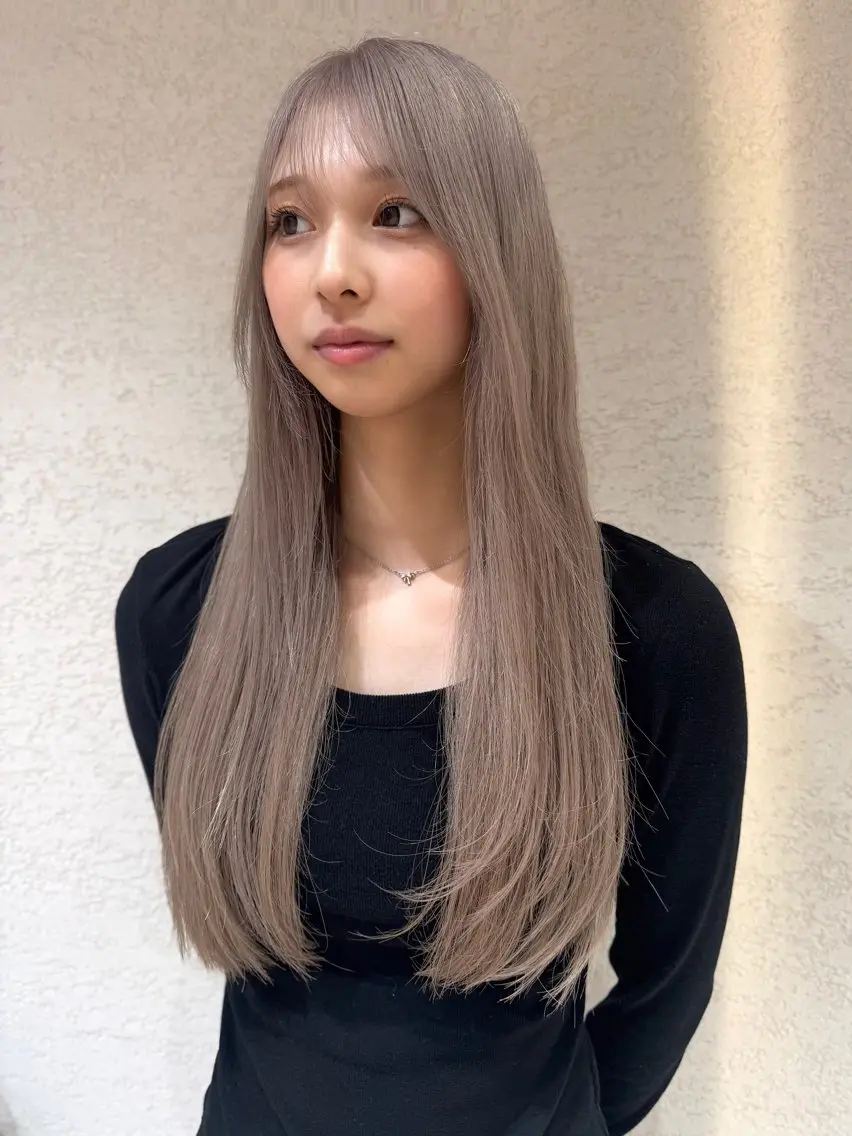 ロング カット ヘアカラー 🩵縮毛矯正・ボブ 岩原朋也🩵のヘアスタイル