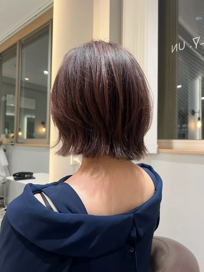 ミディアム ボブレイヤー ボブ レイヤーカット HARA KOTONEのヘアスタイル