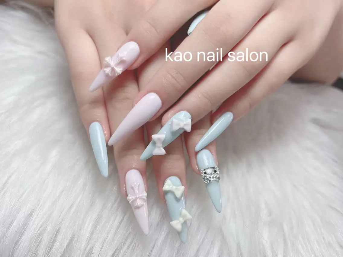 ネイル ハンドネイル kao nail マグネット/長さだしのネイルデザイン