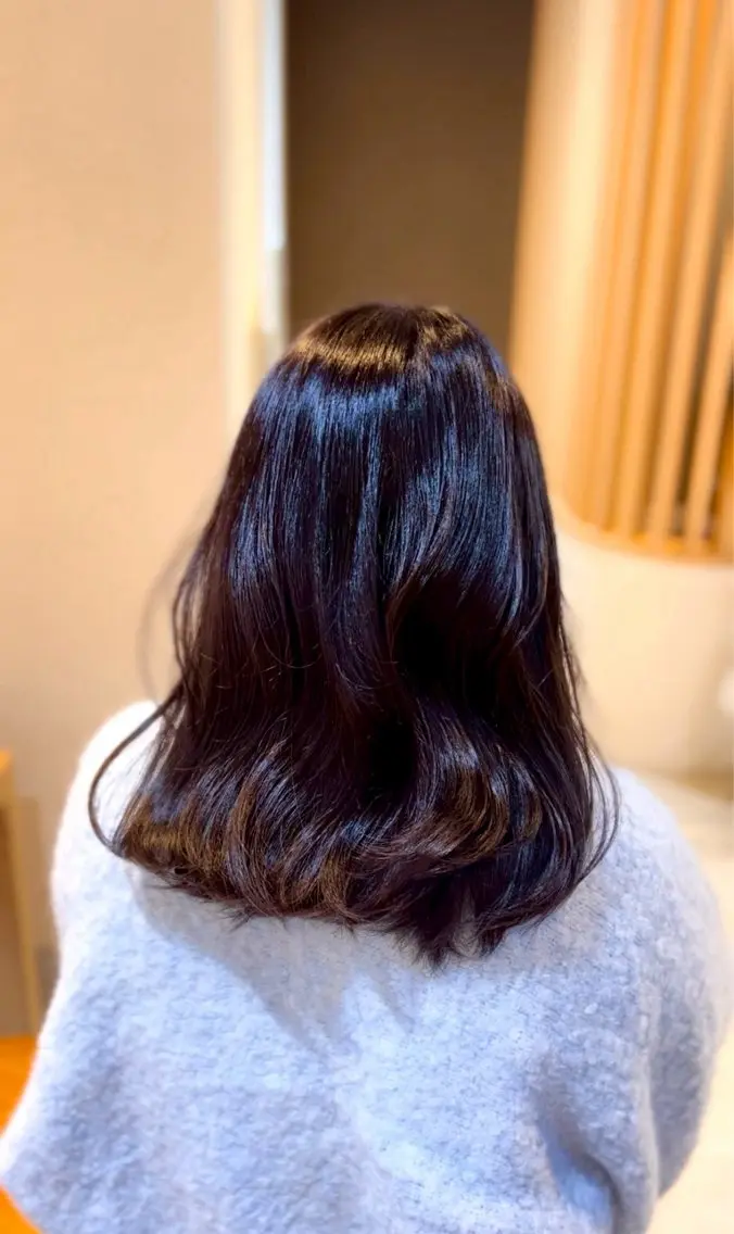 ミディアム カラー みな🫧艶カラー /似合わせカットのヘアスタイル