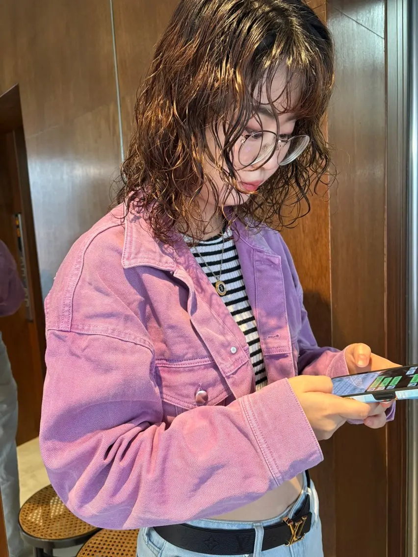 ミディアム カット パーマ 小澤大輔 YOLO hairのヘアスタイル