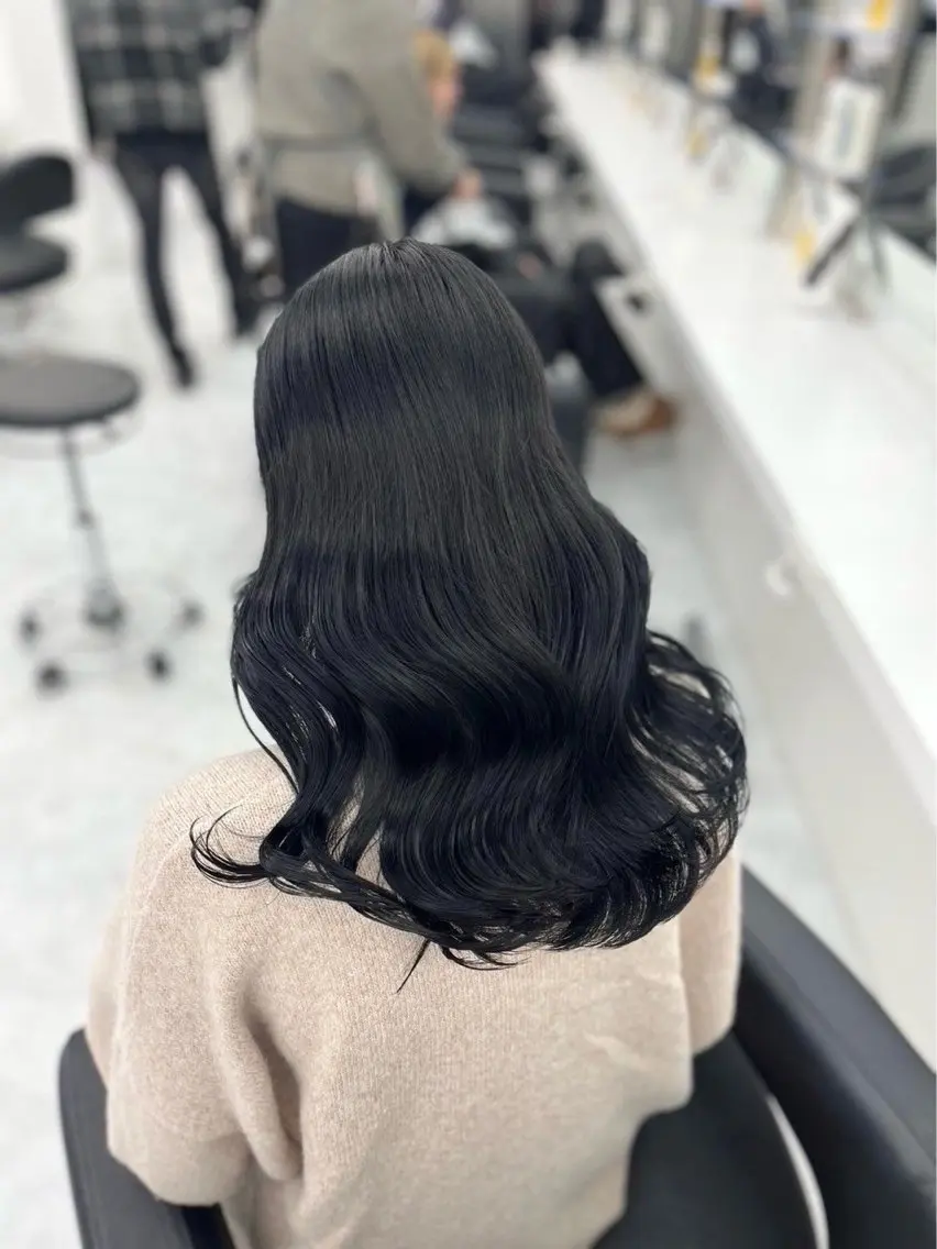 ロング うる艶ストレート♡透 明感カラー♡かずまるのヘアスタイル