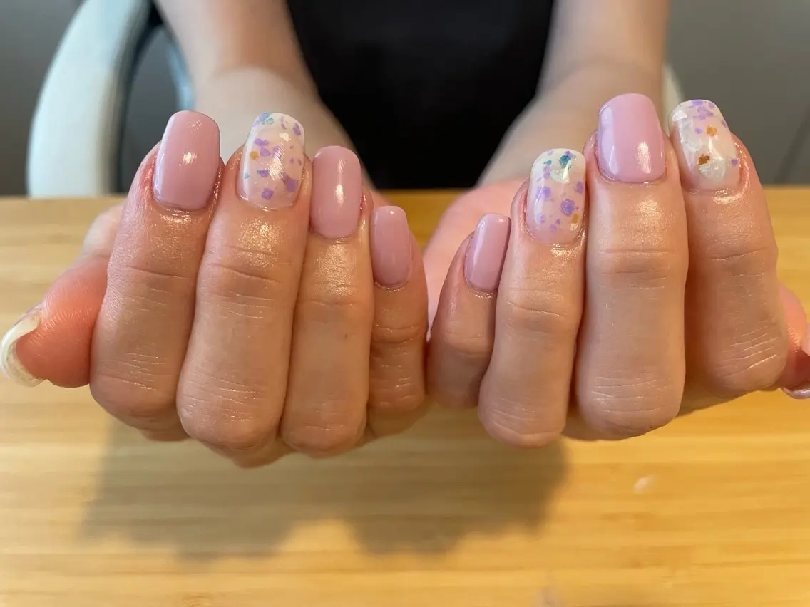 ネイル パープル ハンドネイル Nailist Missaのネイルデザイン