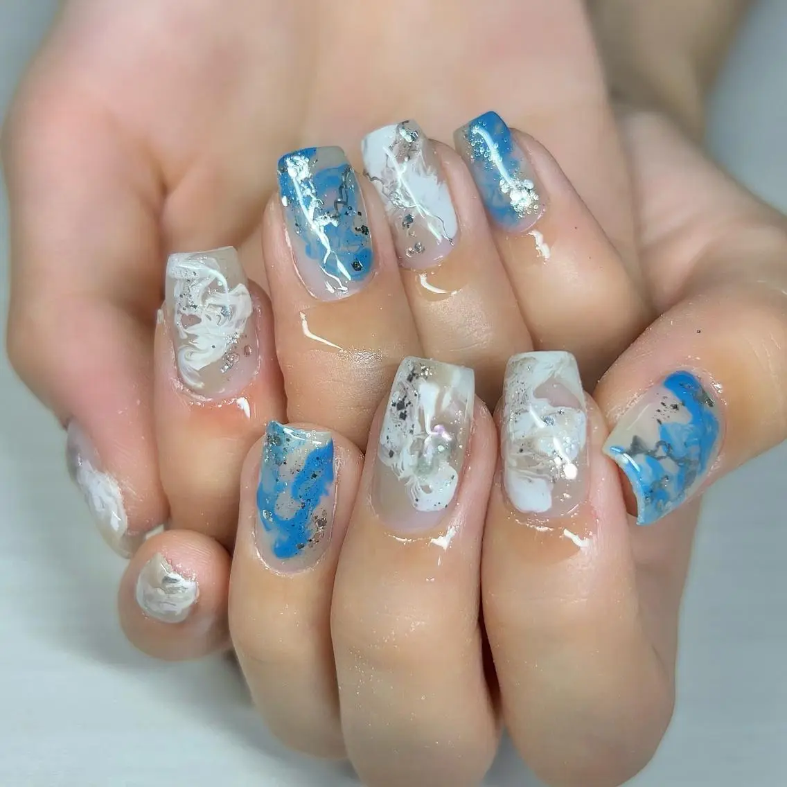 ネイル ニュアンスネイル ハンドネイル 【Yappy🌈】 💖P-tanaのネイルデザイン