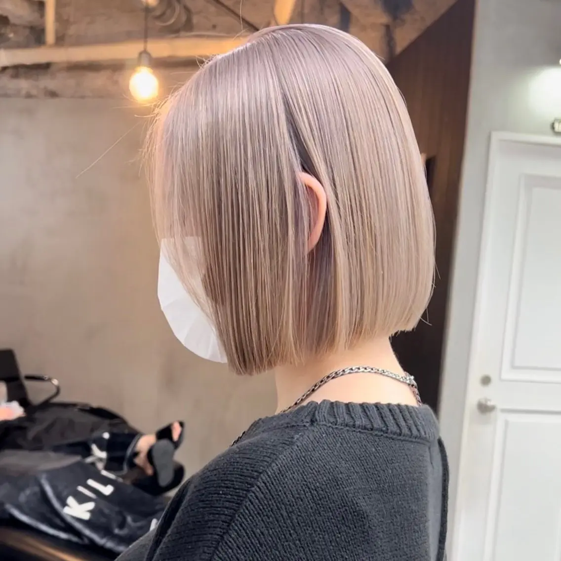 カラー ヘアアレンジ ボブ 🫧透明感カラー/ ナルハ🫧のヘアスタイル