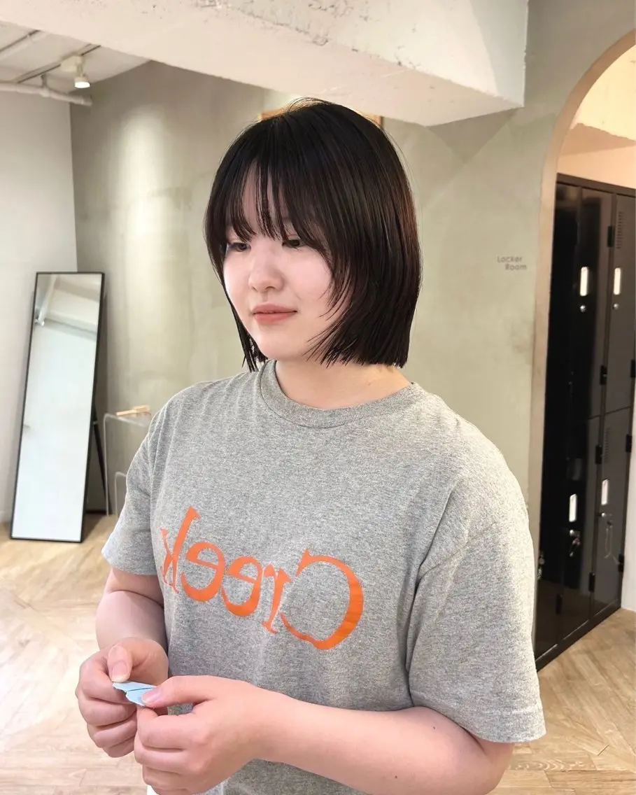 ショート カラー ダブル透明感カラー/ ロングカット/Rioのヘアスタイル