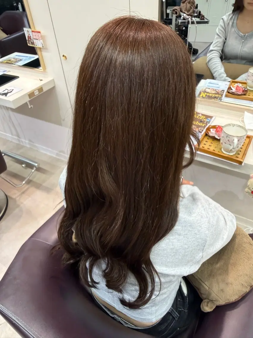 ロング カラー ヘアカラー 横浜/カラー/トリー トメント🥣のヘアスタイル