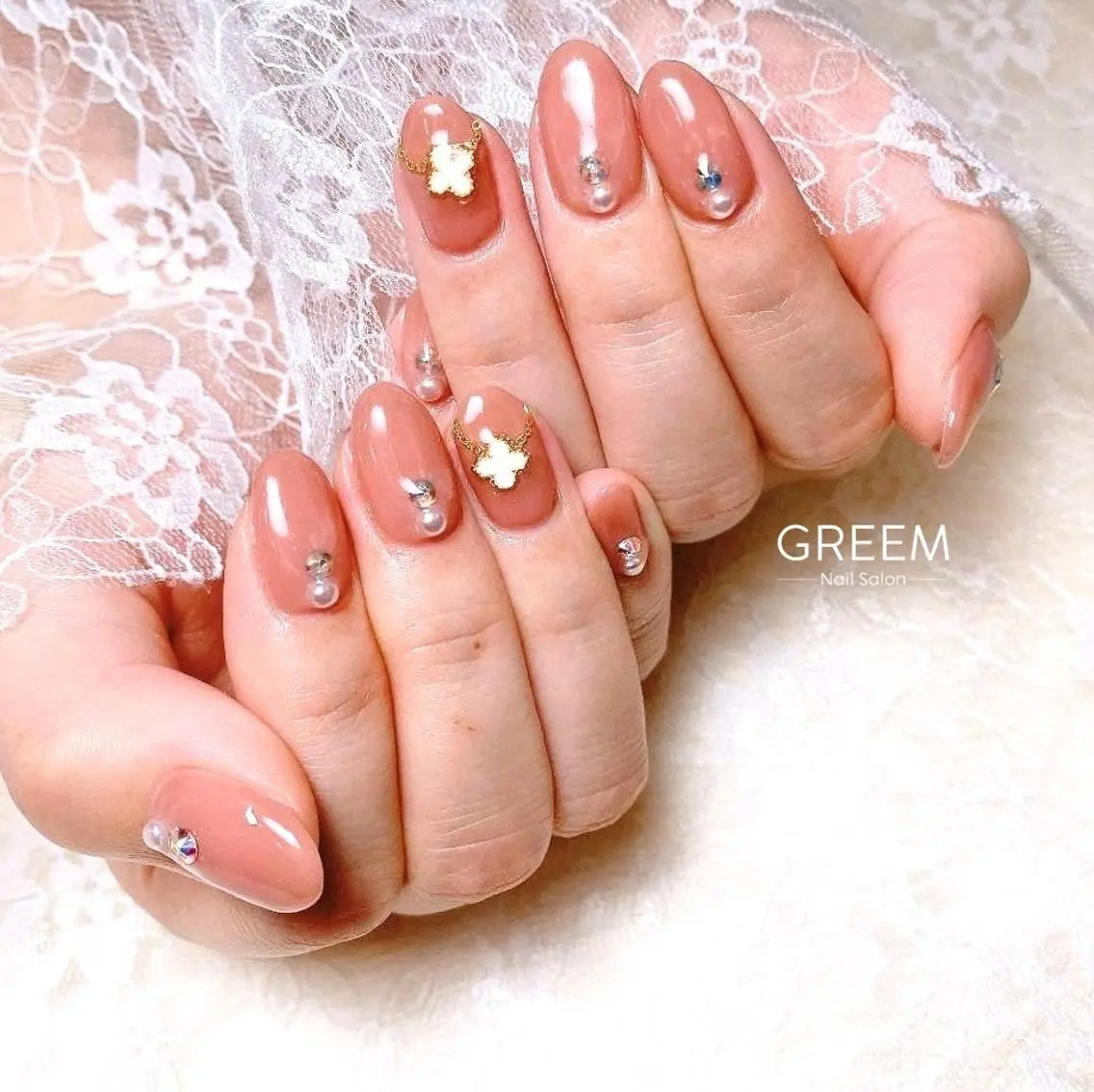 ネイル ジェルネイル パラジェル GREEM グリームのネイルデザイン