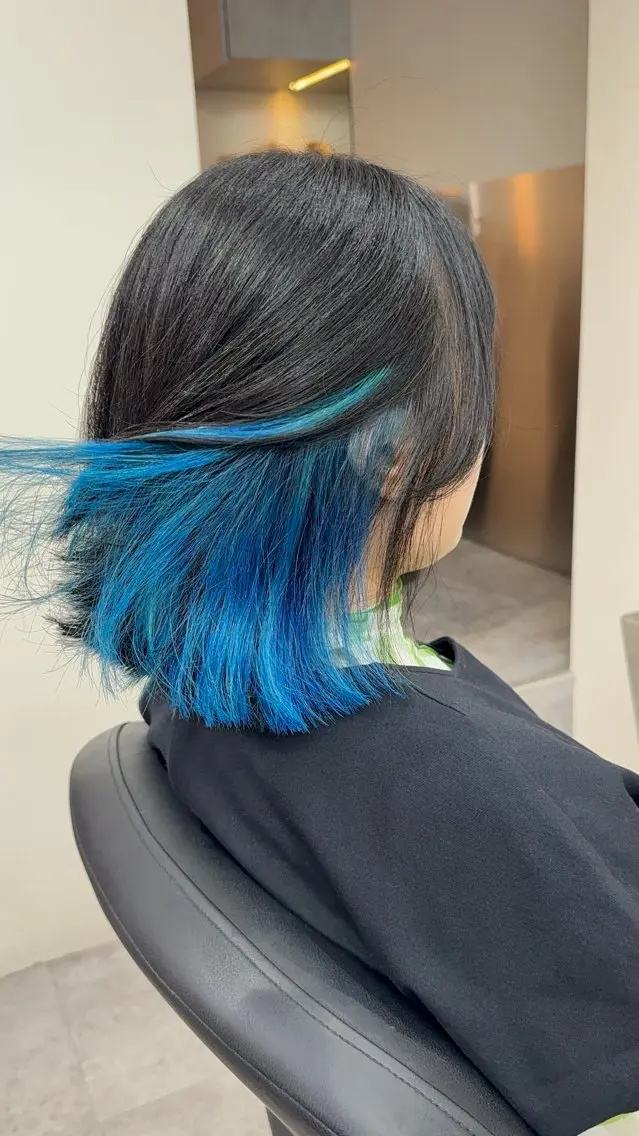 ミディアム カラー カット ヘアカラー トリートメント ✨錦糸町ブリーチ/ ホワイトカラー皇気✨のヘアスタイル