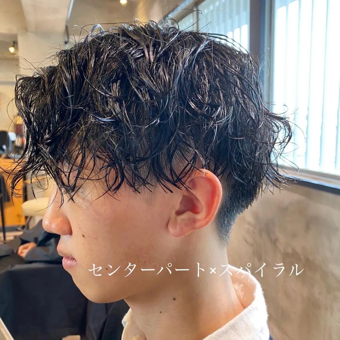 ショート パーマ メンズ スナップフォト確認 お願いします!竹内のヘアスタイル