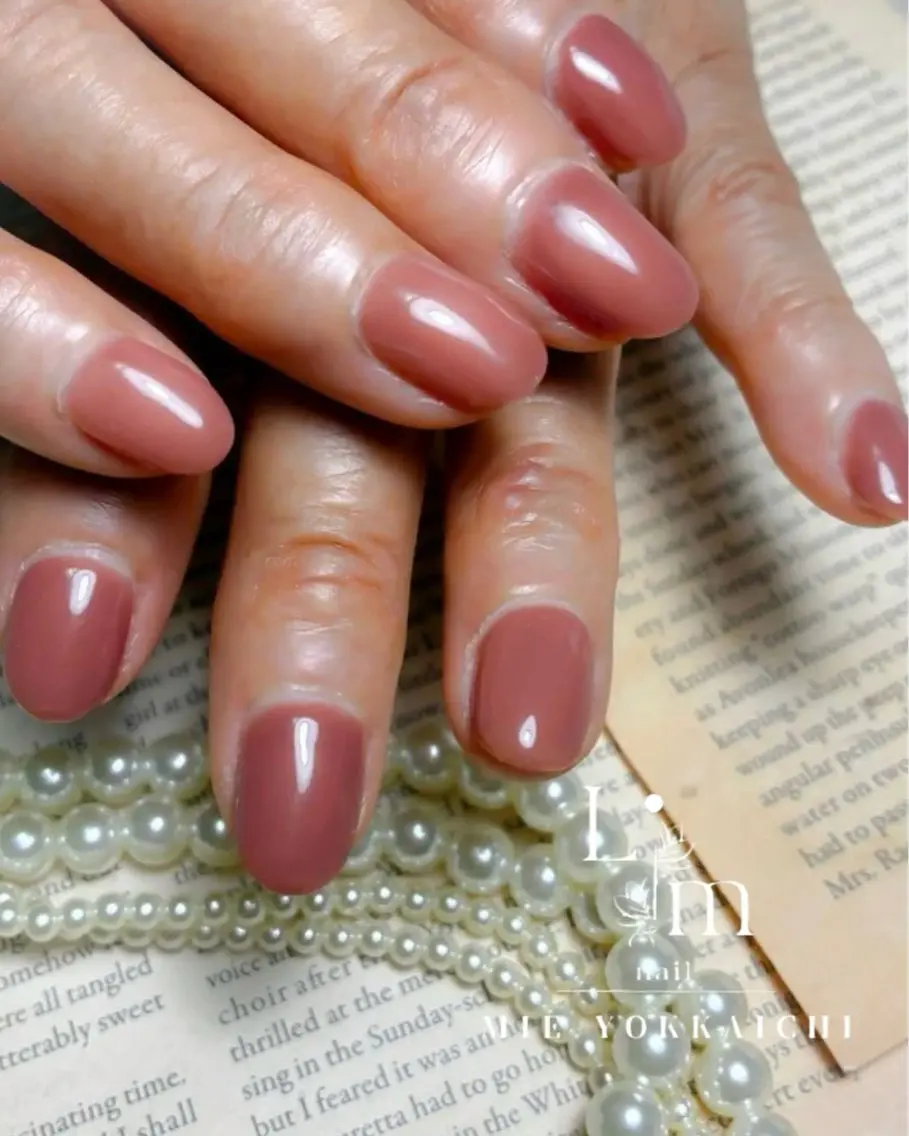 ネイル ワンカラーネイル Li.m nail リム ネイルのネイルデザイン