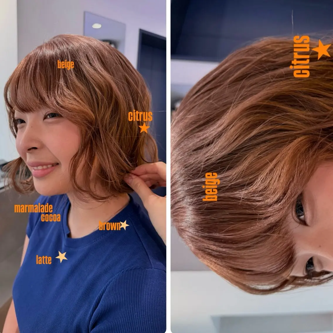 ロング カラー ヘアカラー ヒマリ. オリーブ/ハイトーンのヘアスタイル